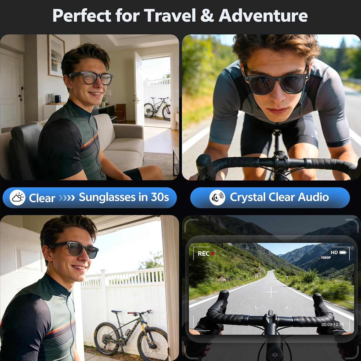 2026 4K 8MP Smart Glasses Men  - Photography Japanese review and price
