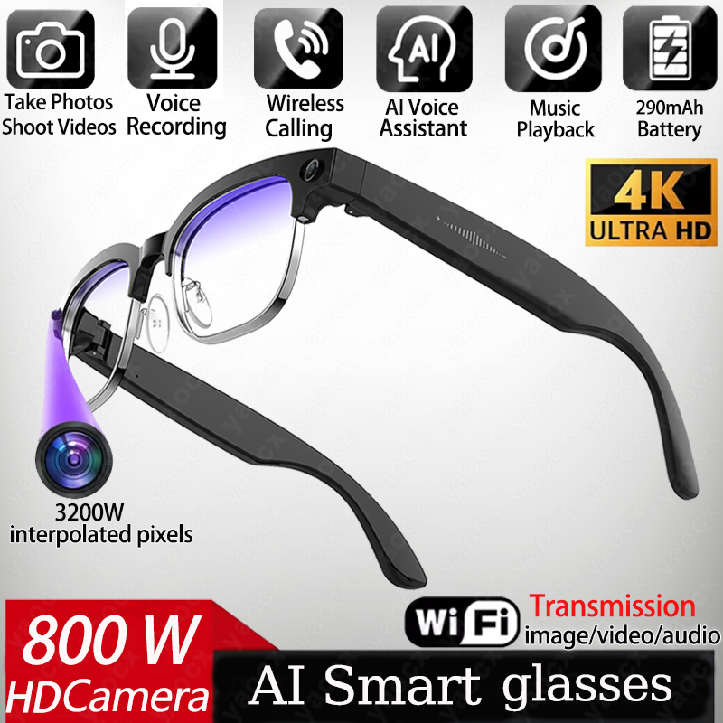 4K Smart AI Glasses 8MP Camera - Photography Japanese review and price