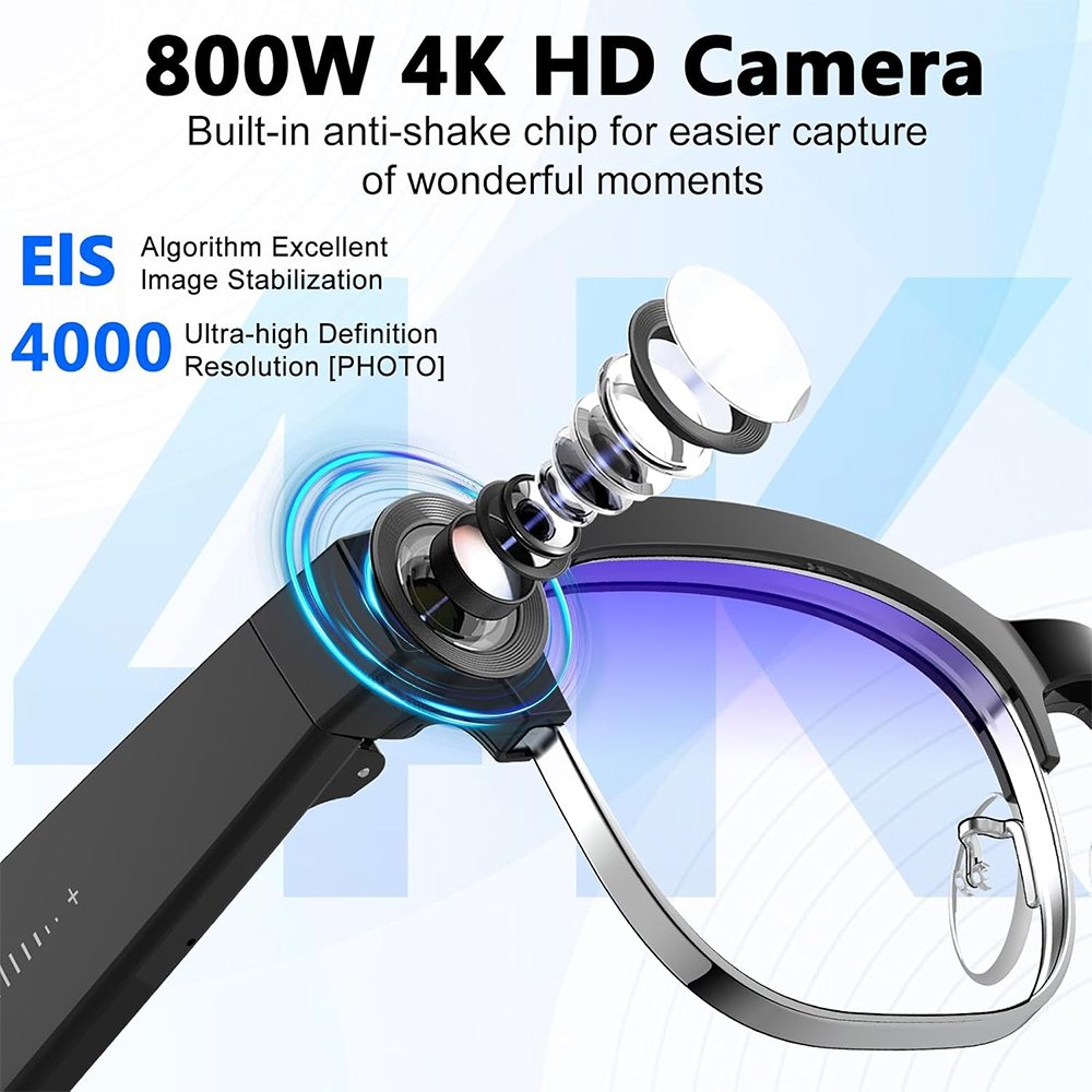4K Smart AI Glasses 8MP Camera - Photography Japanese review and price