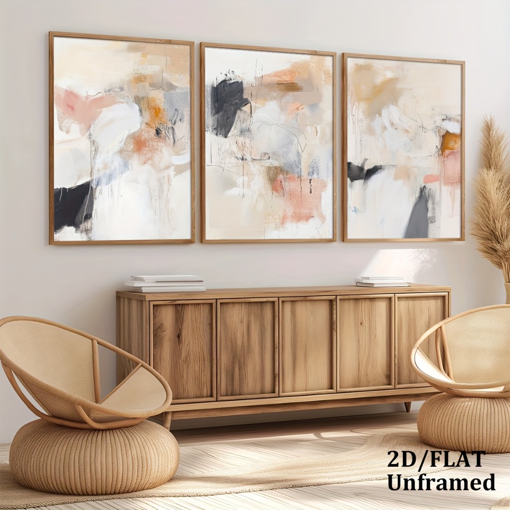 3pcs Frameless,Neutral Beige B - Photography Geometry review and price