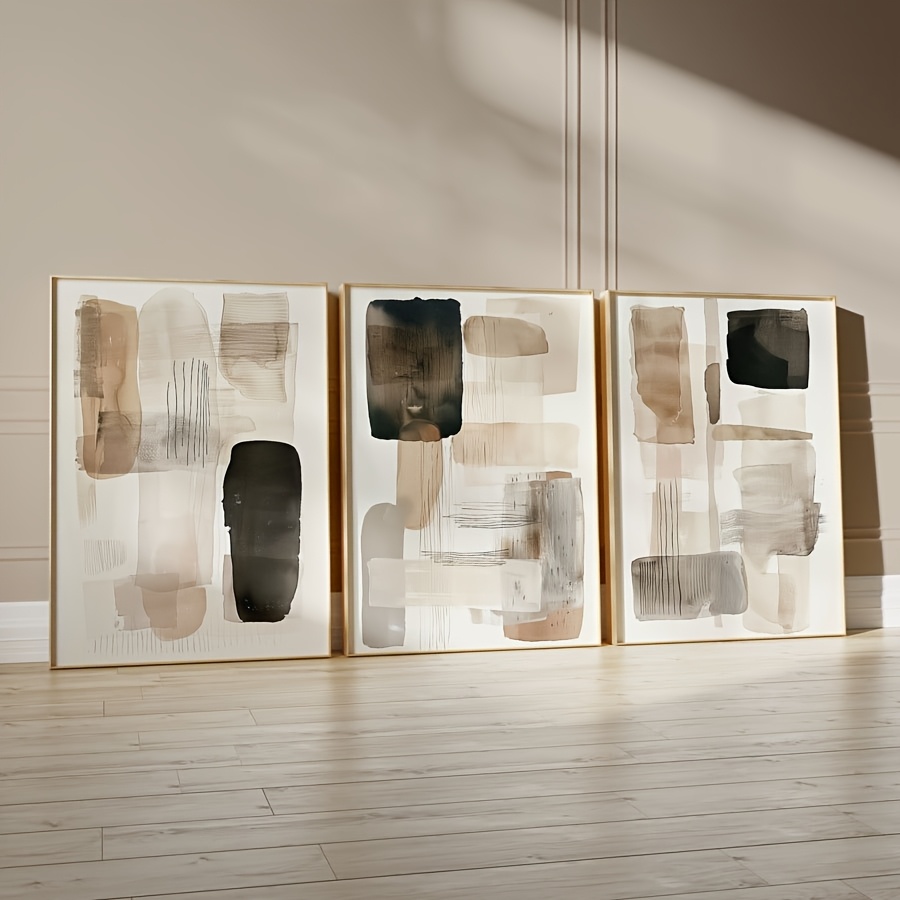 3PC frameless  of Black Beige  - Photography Geometry review and price
