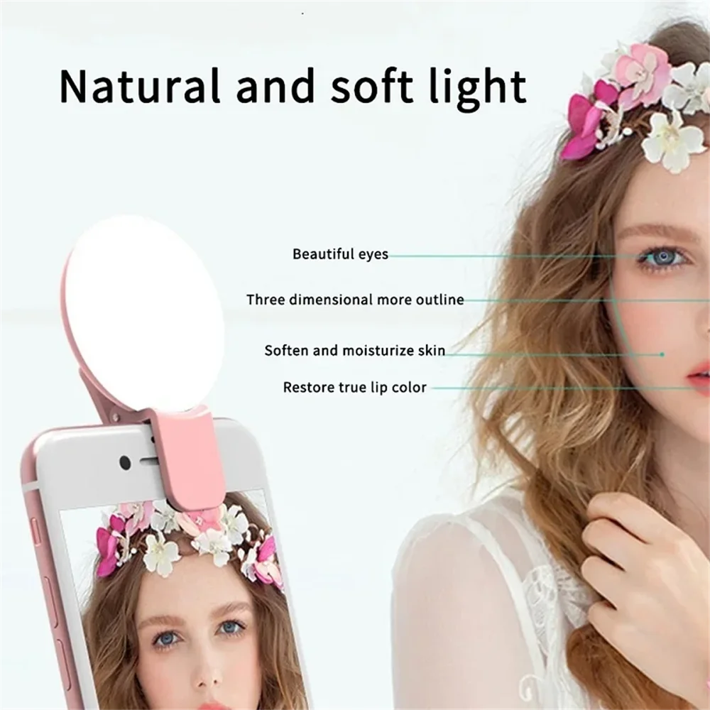 Portable Mini Selfie Ring Ligh - Photography Videos Free review and price