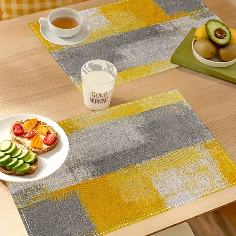 VIKAMA Yellow Gray Abstract Oi - Photography Geometry review and price