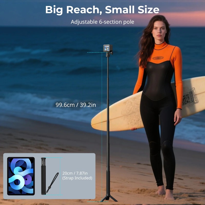SmallRig Selfie Stick for Acti - Camera Wrist Strap review and price